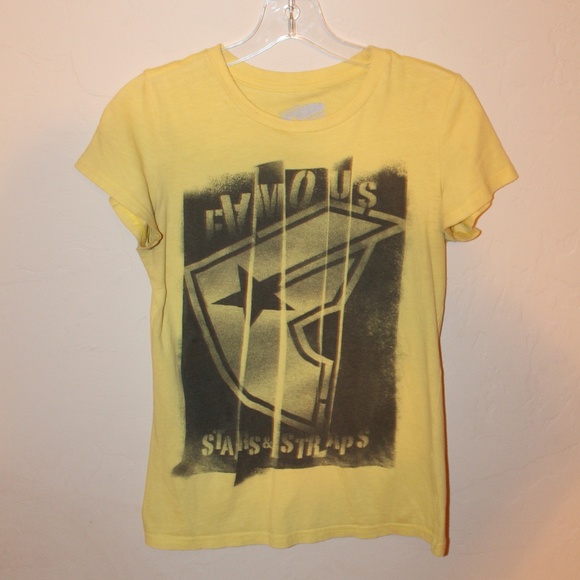 Famous Stars & Straps Tops - Famous Yellow Tee